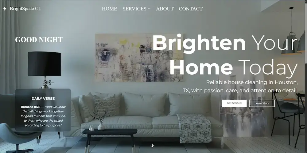 BrightSpace CL Multi-Page Cleaning Website